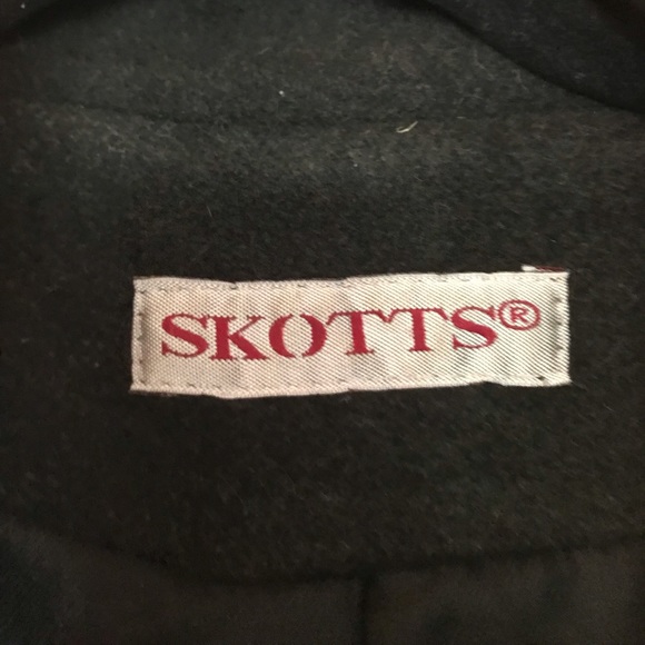 Wool jacket | leather details | Winter coat | Wool Coat | Olive Green - Picture 7 of 9